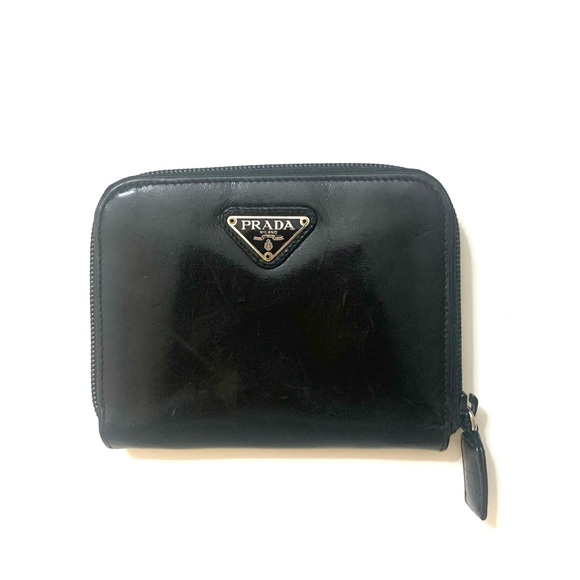 PRADA Black Spazzaloto Leather
Compact Bi-Fold
Zip Around Wallet, authen… - Picture 1 of 12